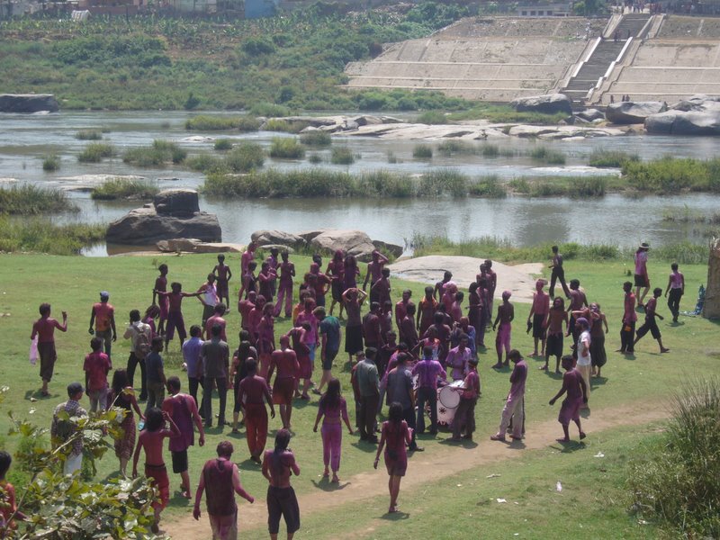 India 2010 - Hampi - Virupapur Gaddi - Holi Festival